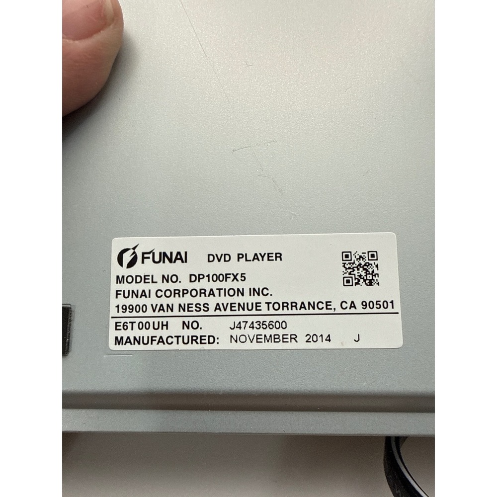 Funai DP100FX5 DVD Player Black Compact Dolby Digital Energy Star CD Player - Picture 9 of 11